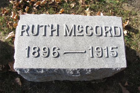 MCCORD, RUTH - Black Hawk County, Iowa | RUTH MCCORD 
