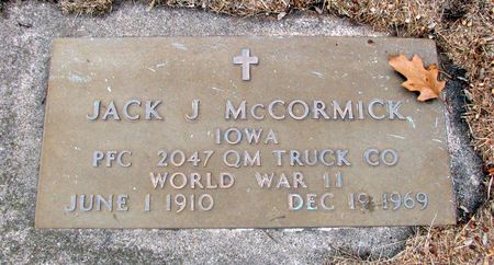 MCCORMICK, JACK J. - Black Hawk County, Iowa | JACK J. MCCORMICK 