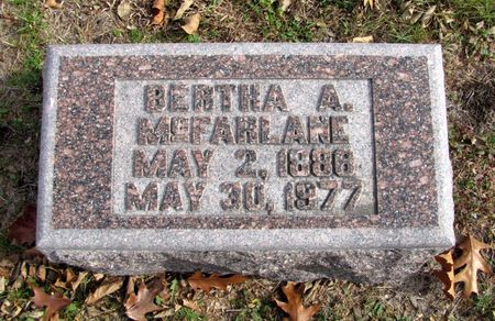 MCFARLANE, BERTHA A. - Black Hawk County, Iowa | BERTHA A. MCFARLANE 