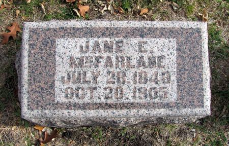 MCFARLANE, JANE E. - Black Hawk County, Iowa | JANE E. MCFARLANE 