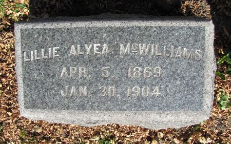 MCWILLIAMS, LILLIE - Black Hawk County, Iowa | LILLIE MCWILLIAMS 