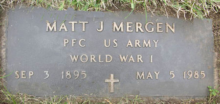 MERGEN - US ARMY, MATT J. - Black Hawk County, Iowa | MATT J. MERGEN - US ARMY 