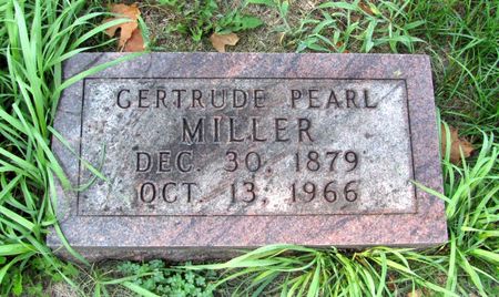MILLER, GERTRUDE PEARL - Black Hawk County, Iowa | GERTRUDE PEARL MILLER 