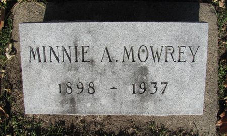 MOWREY, MINNIE A. - Black Hawk County, Iowa | MINNIE A. MOWREY 