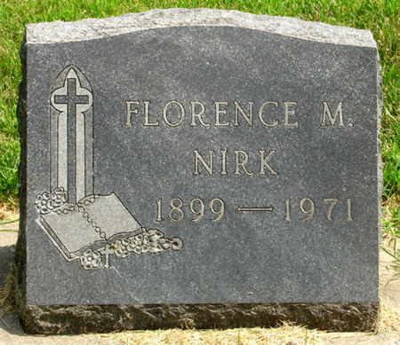 STAGE NIRK, FLORENCE M. - Black Hawk County, Iowa | FLORENCE M. STAGE NIRK 
