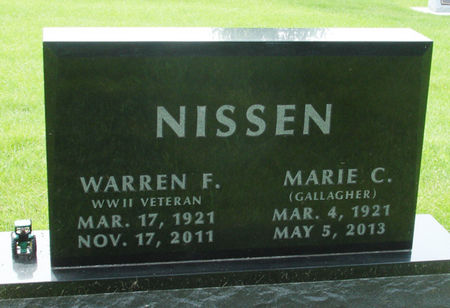 NISSEN, MARIE CECELIA - Black Hawk County, Iowa | MARIE CECELIA NISSEN 