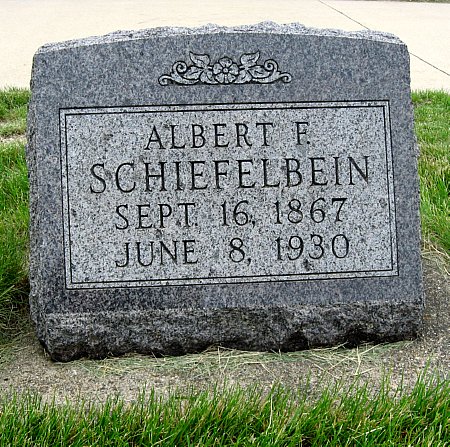 SCHIEFELBEIN, ALBERT F. - Black Hawk County, Iowa | ALBERT F. SCHIEFELBEIN 