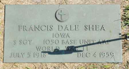 SHEA - US ARMY, FRANCIS DALE - Black Hawk County, Iowa | FRANCIS DALE SHEA - US ARMY 