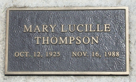 THOMPSON, MARY LUCILLE - Black Hawk County, Iowa | MARY LUCILLE THOMPSON 