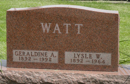 WATT, LYSLE W. - Black Hawk County, Iowa | LYSLE W. WATT 