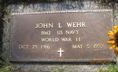 WEHR, JOHN LAWRENCE - Black Hawk County, Iowa | JOHN LAWRENCE WEHR 