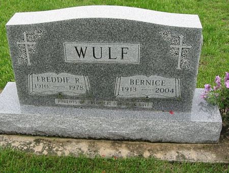 WULF, FREDDIE R. - Black Hawk County, Iowa | FREDDIE R. WULF 