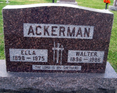 ACKERMAN, WALTER - Bremer County, Iowa | WALTER ACKERMAN 
