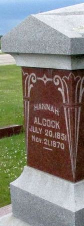 ALCOCK, HANNAH - Bremer County, Iowa | HANNAH ALCOCK 
