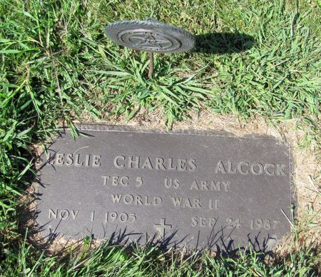 ALCOCK, LESLIE CHARLES - Bremer County, Iowa | LESLIE CHARLES ALCOCK 