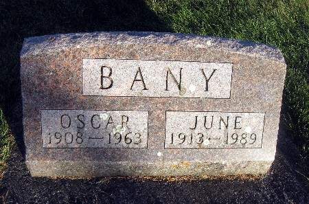 BANY, JUNE - Bremer County, Iowa | JUNE BANY 