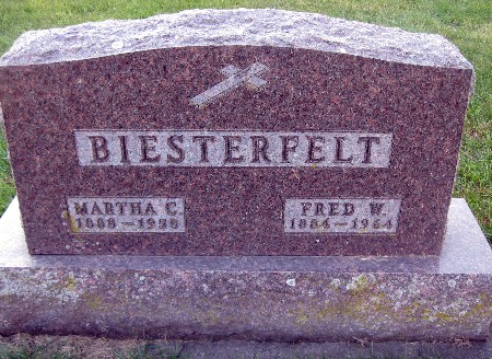 BIESTERFELT, MARTHA C - Bremer County, Iowa | MARTHA C BIESTERFELT 