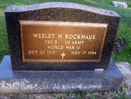 BOCKHAUS, WESLEY H - Bremer County, Iowa | WESLEY H BOCKHAUS 