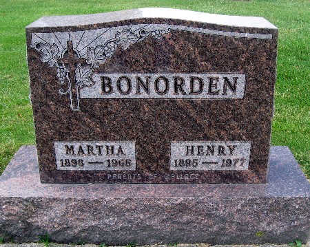 BONORDEN, MARTHA - Bremer County, Iowa | MARTHA BONORDEN 