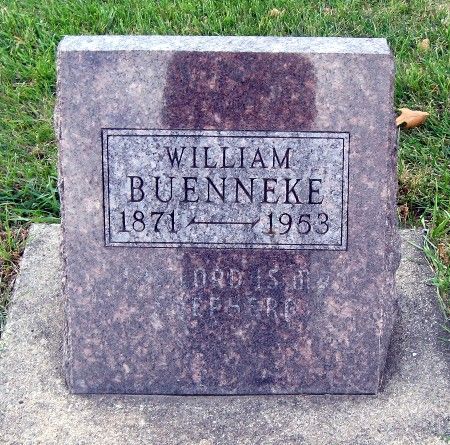 BUENNEKE, WILLIAM - Bremer County, Iowa | WILLIAM BUENNEKE 