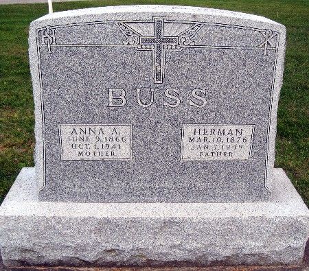 BUSS, ANNA A - Bremer County, Iowa | ANNA A BUSS 