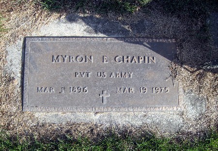 CHAPIN, MYRON E - Bremer County, Iowa | MYRON E CHAPIN 