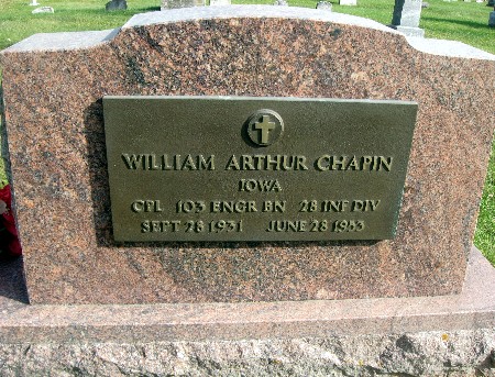 CHAPIN, WILLIAM ARTHUR - Bremer County, Iowa | WILLIAM ARTHUR CHAPIN 
