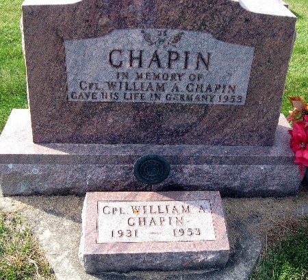 CHAPIN, WILLIAM A - Bremer County, Iowa | WILLIAM A CHAPIN 