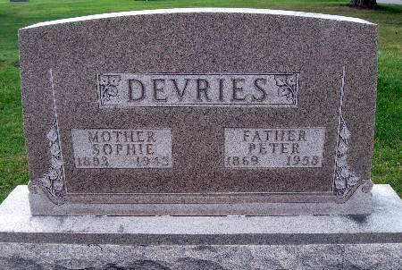 DEVRIES, PETER - Bremer County, Iowa | PETER DEVRIES 