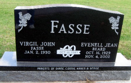 BEARD FASSE, EVENELL JEAN - Bremer County, Iowa | EVENELL JEAN BEARD FASSE 