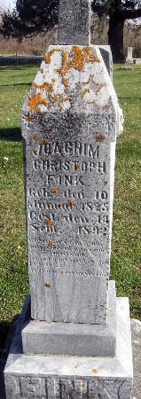FINK, JOACHIM CHRISTOPH - Bremer County, Iowa | JOACHIM CHRISTOPH FINK 