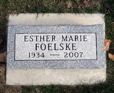 FOELSKE, ESTHER MARIE - Bremer County, Iowa | ESTHER MARIE FOELSKE 