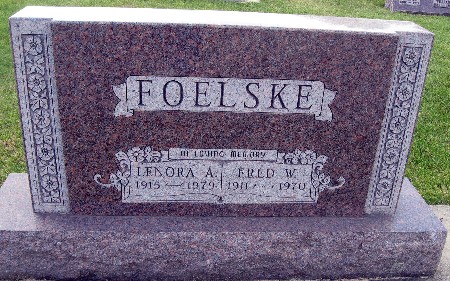 FOELSKE, FRED W - Bremer County, Iowa | FRED W FOELSKE 