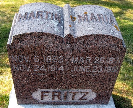 FRITZ, MARIA - Bremer County, Iowa | MARIA FRITZ 