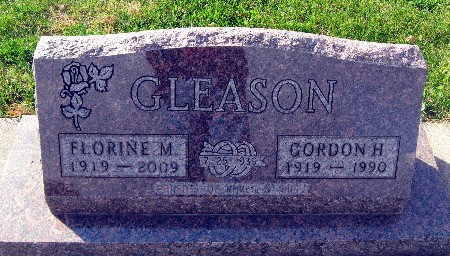 GLEASON, FLORINE M - Bremer County, Iowa | FLORINE M GLEASON 