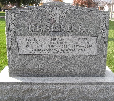 GRAENING, EMMA - Bremer County, Iowa | EMMA GRAENING 