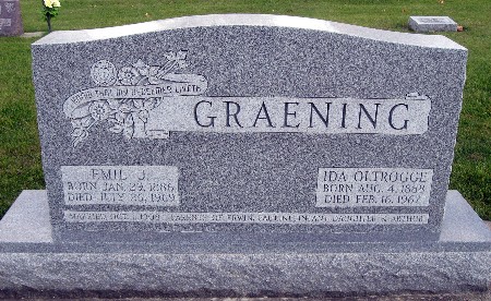 OLTROGGE GRAENING, IDA - Bremer County, Iowa | IDA OLTROGGE GRAENING 