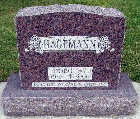 HAGEMANN, DOROTHY - Bremer County, Iowa | DOROTHY HAGEMANN 