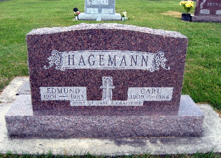 HAGEMANN, CARL - Bremer County, Iowa | CARL HAGEMANN 