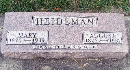 HEIDEMAN, MARY - Bremer County, Iowa | MARY HEIDEMAN 