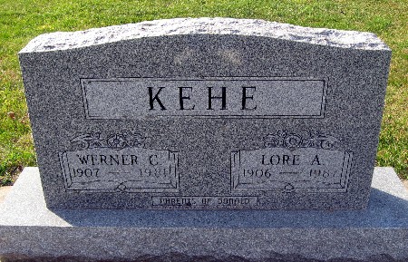 KEHE, WERNER C - Bremer County, Iowa | WERNER C KEHE 