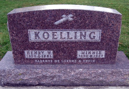 KOELLING, MINNIE - Bremer County, Iowa | MINNIE KOELLING 