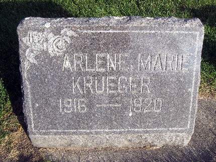 KRUEGER, ARLENE MARIE - Bremer County, Iowa | ARLENE MARIE KRUEGER 