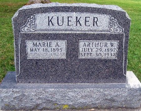 KUEKER, MARIE A - Bremer County, Iowa | MARIE A KUEKER 