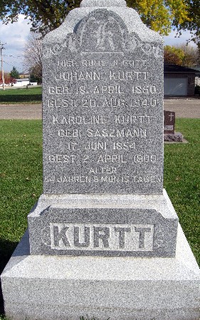 KURTT, JOHANN - Bremer County, Iowa | JOHANN KURTT 