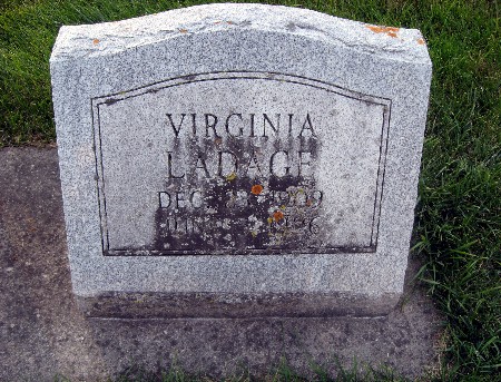 LADAGE, VIRGINIA - Bremer County, Iowa | VIRGINIA LADAGE 