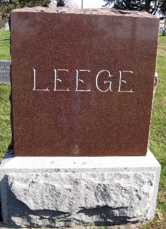 LEEGE FAMILY, FREDERICK & CHARLOTTE - Bremer County, Iowa | FREDERICK & CHARLOTTE LEEGE FAMILY 