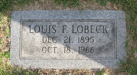 LOBECK, LOUIS F - Bremer County, Iowa | LOUIS F LOBECK 