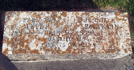 FRANKLIN MEIER, JENNIE E - Bremer County, Iowa | JENNIE E FRANKLIN MEIER 