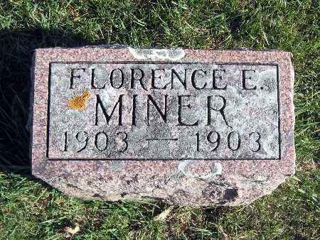 MINER, FLORENCE E - Bremer County, Iowa | FLORENCE E MINER 